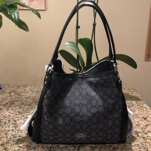 COACH Signature Edie 31 Shoulder Bag